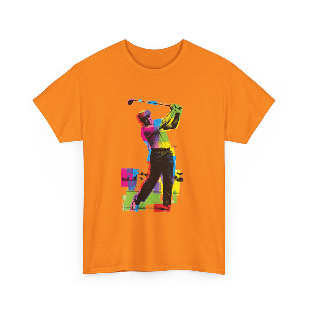 Golf Swing Pop Art T-Shirt — Colorful Golfer Graphic Tee