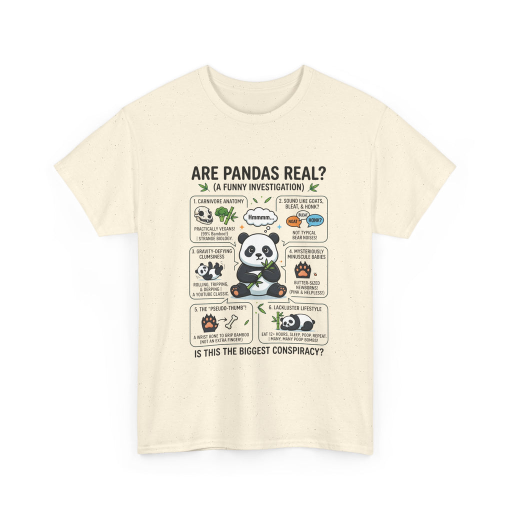 Are Pandas Real? Funny Panda Infographic T-Shirt