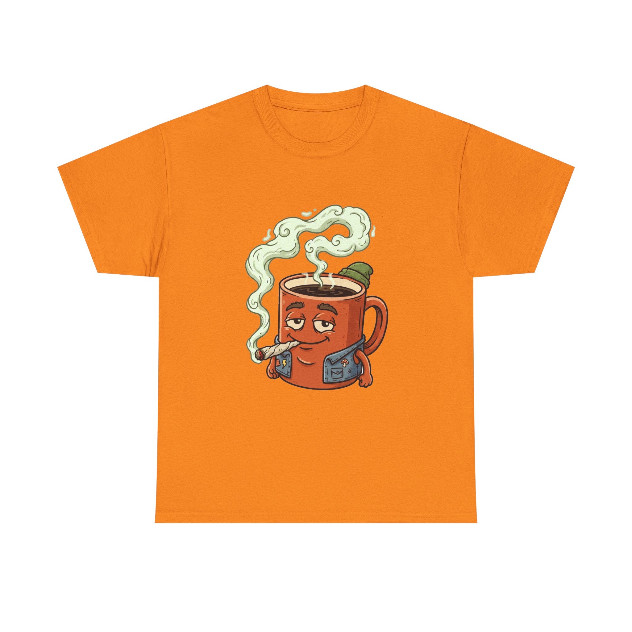 Coffee and a Joint Tee — Funny Smoking Coffee Graphic T-Shirt