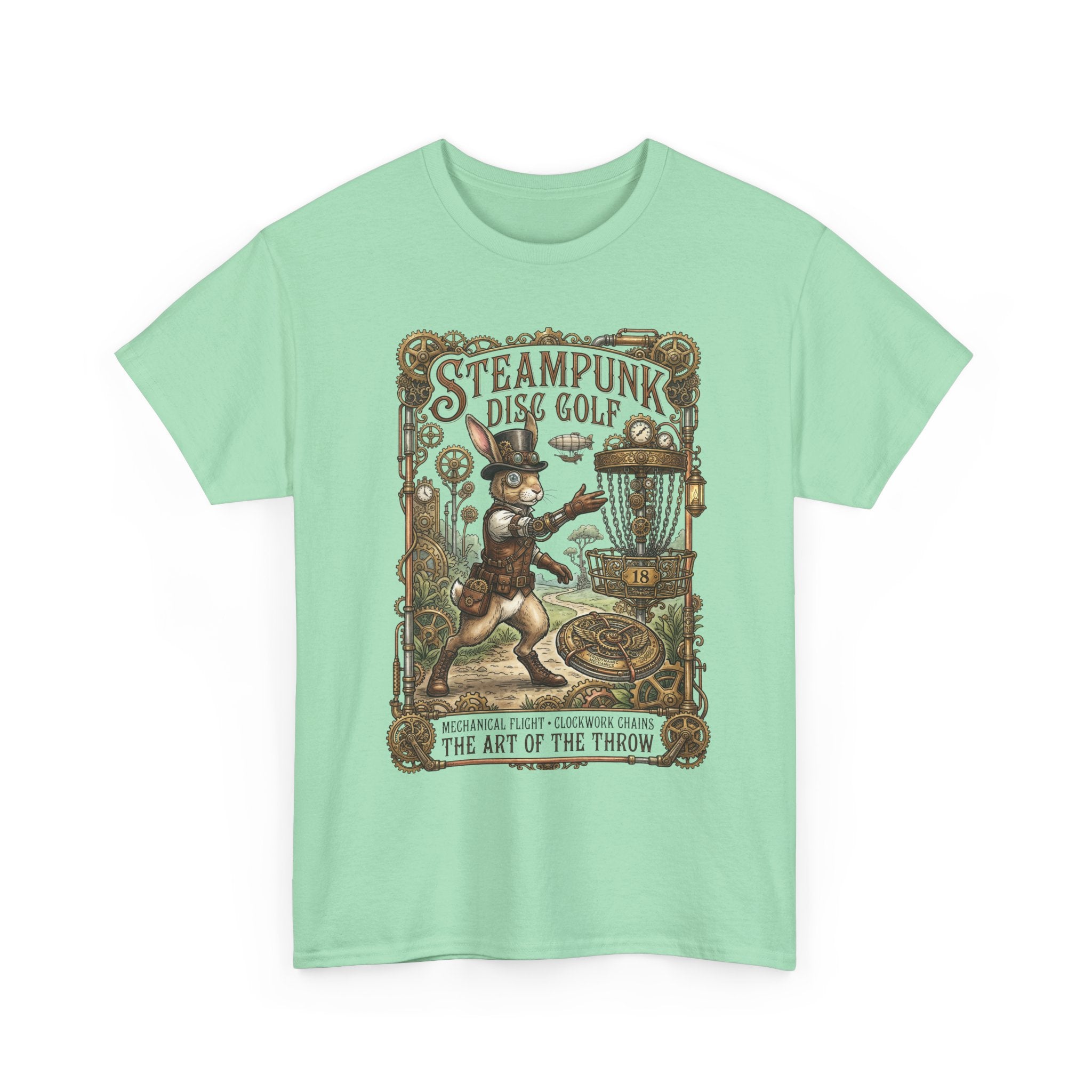 Steampunk Disc Golf T-Shirt — Vintage Victorian Throw Art Tee