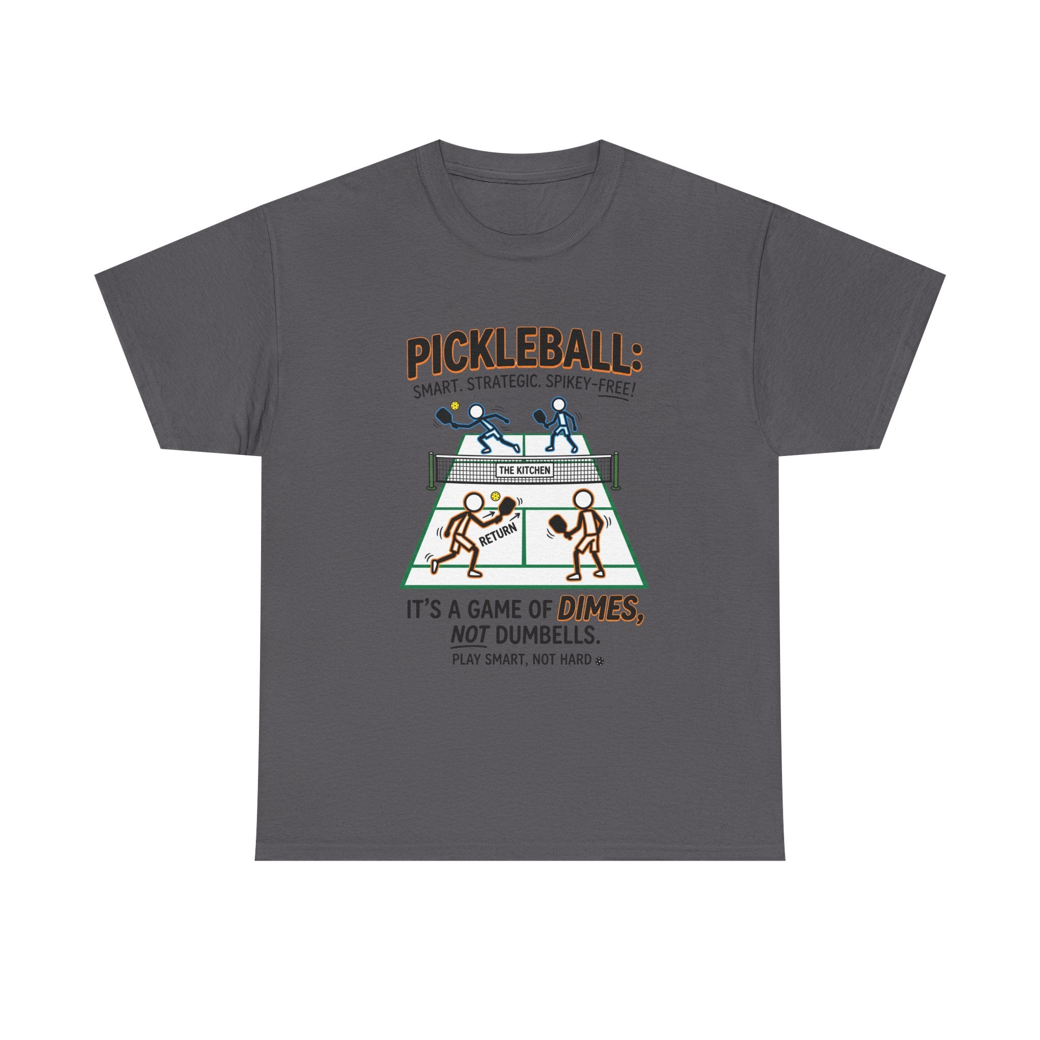 Pickleball Tee — "Pickleball: It’s a Game of Dimes, Not Dumbells" Casual Sports Shirt