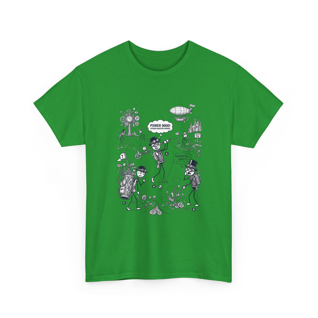Steampunk Golf Graphic Tee —  "Good Vibes" Illustration