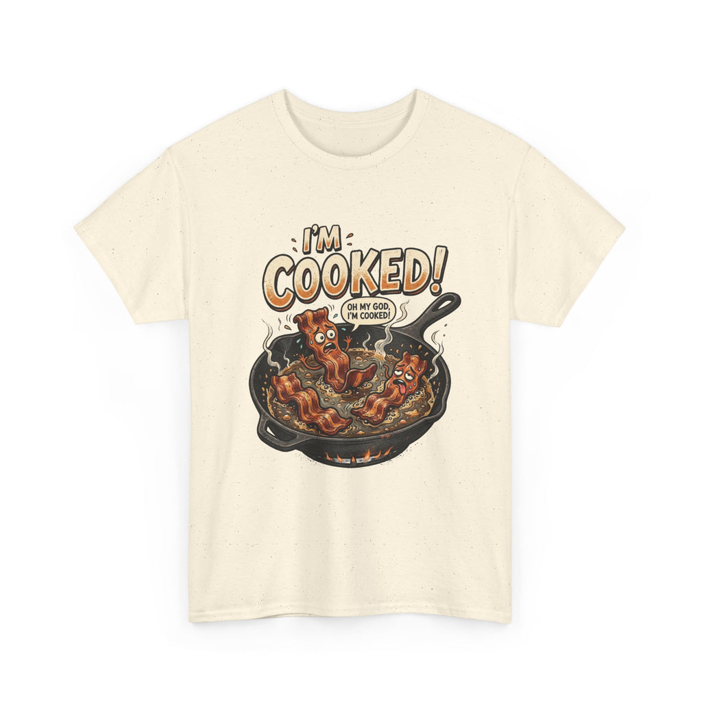 I’m Cooked! Funny Bacon Skillet T-Shirt