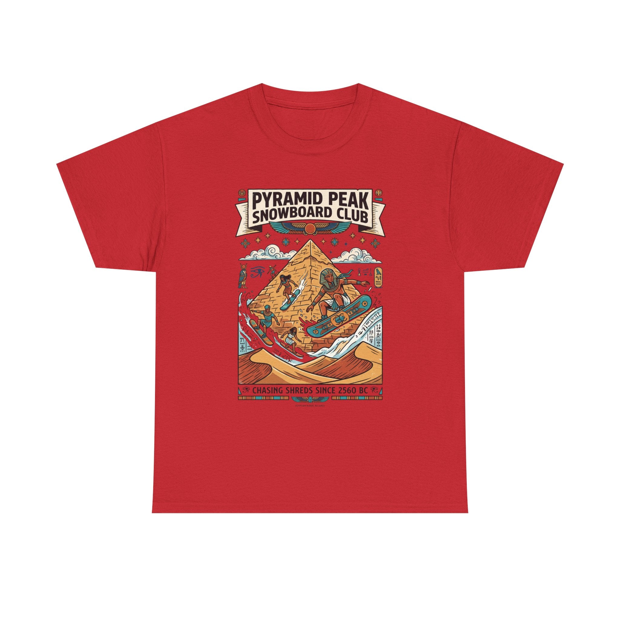 Snowboard Club Graphic Tee — "Pyramid Peak Snowboard Club" Vintage Winter Shirt