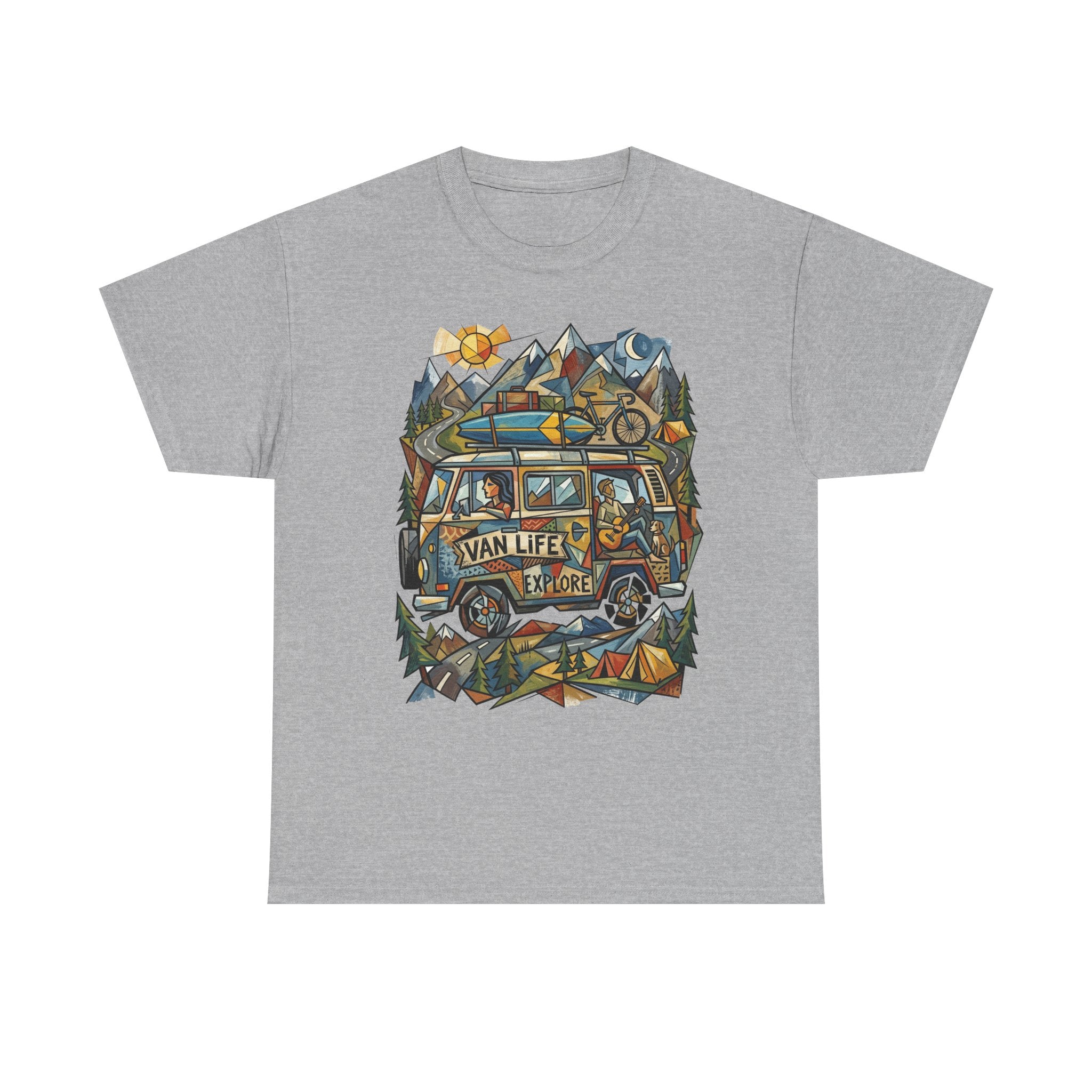 Van Life Explore T-Shirt — Retro Campervan Adventure Graphic Tee