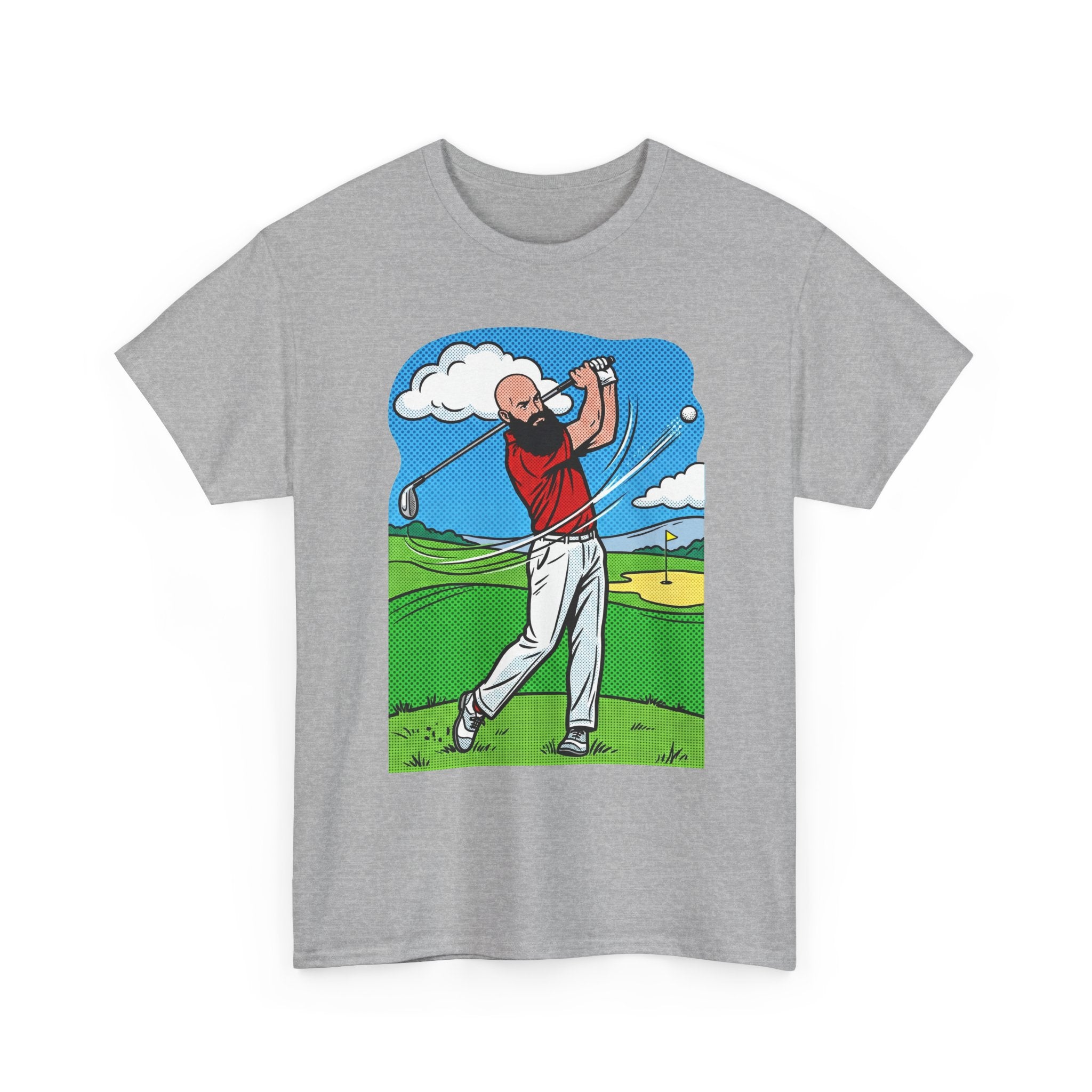 Golf Swing Graphic Tee — Golfer Illustration Shirt for Golf Lovers