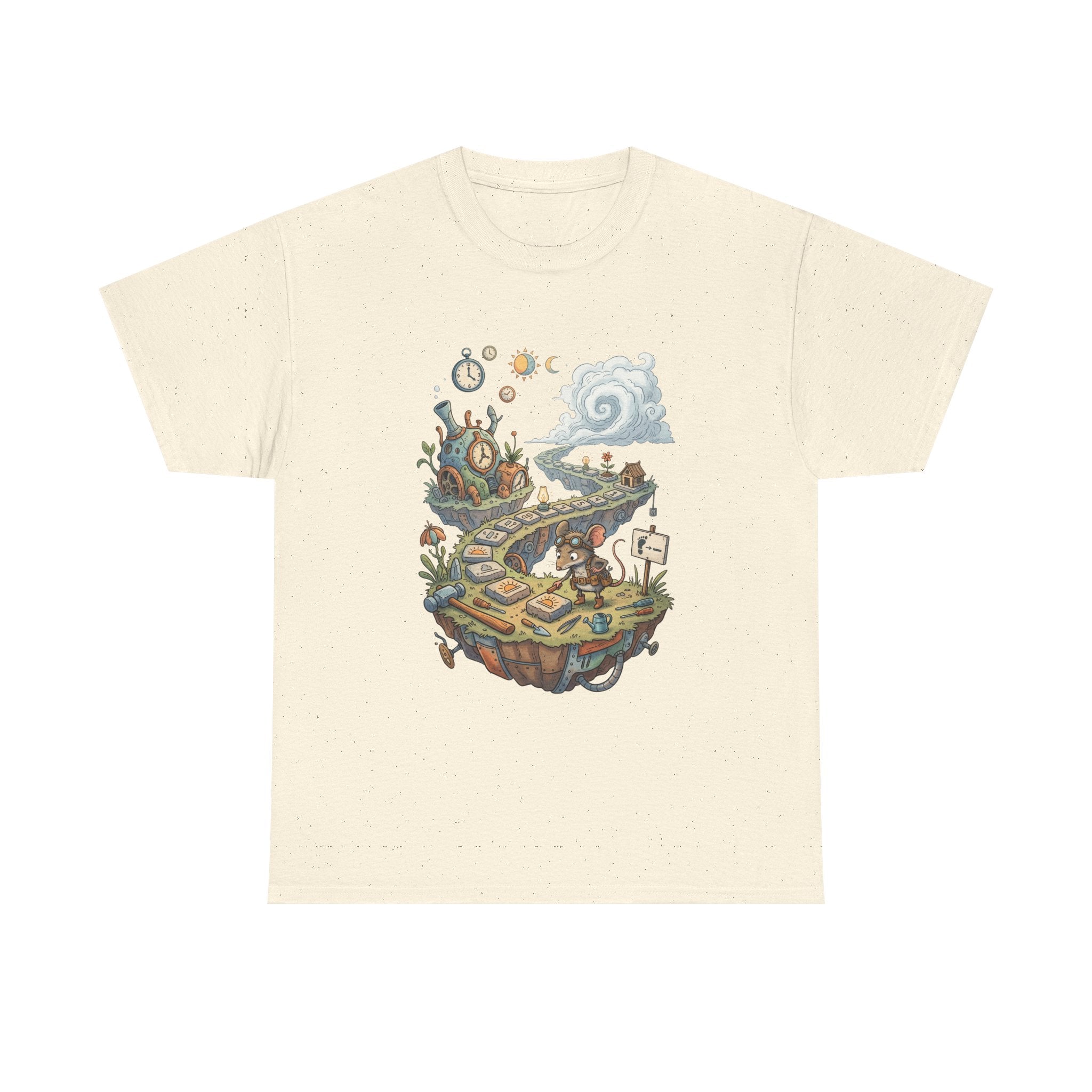 T-Shirt — Fantasy Floating Island Roadmap Illustration Tee