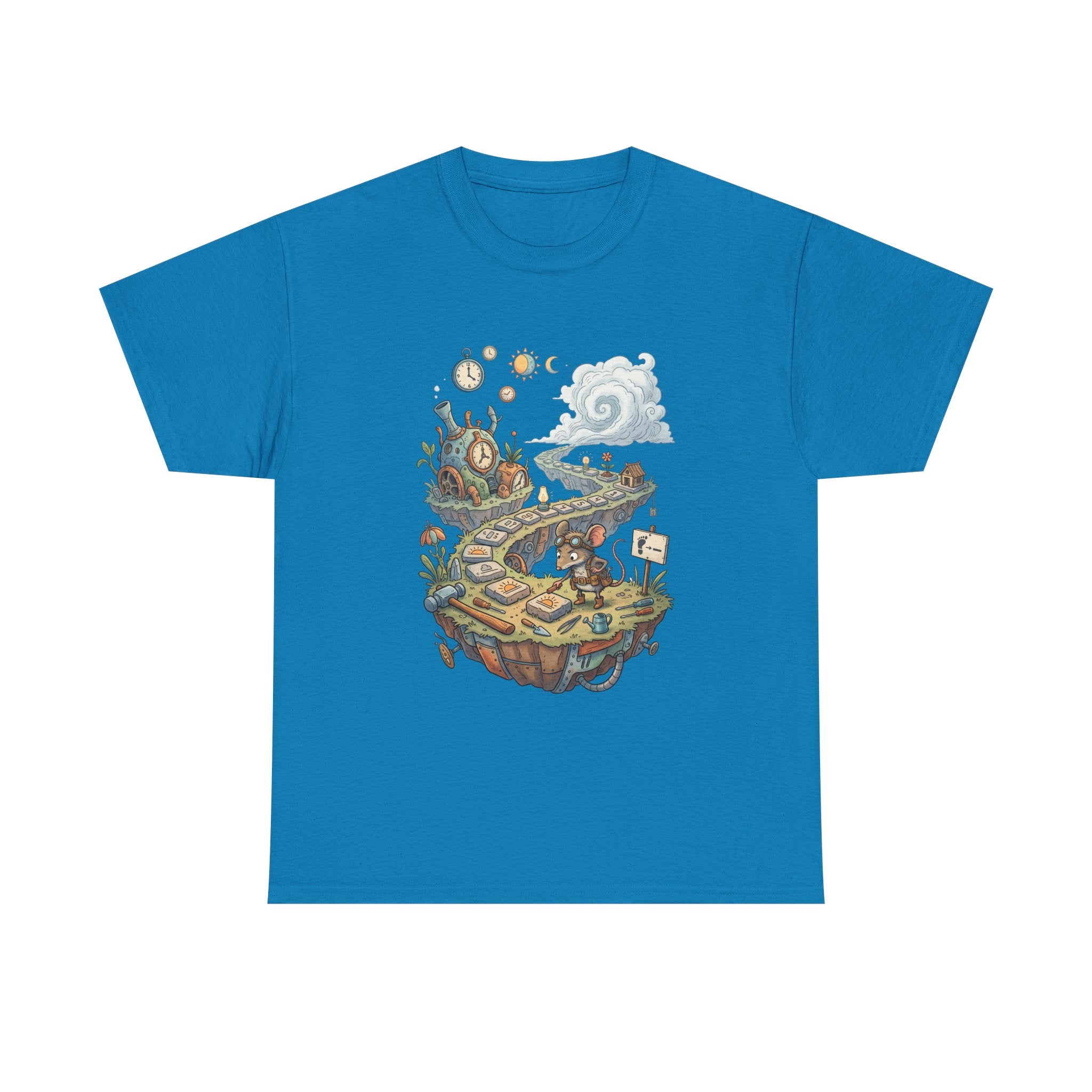 T-Shirt — Fantasy Floating Island Roadmap Illustration Tee