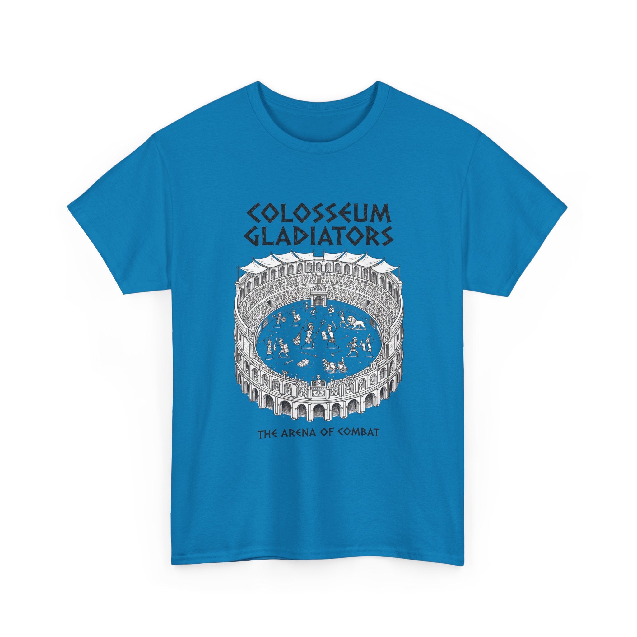 Colosseum Gladiators Tee — Ancient Roman Arena Graphic T-Shirt