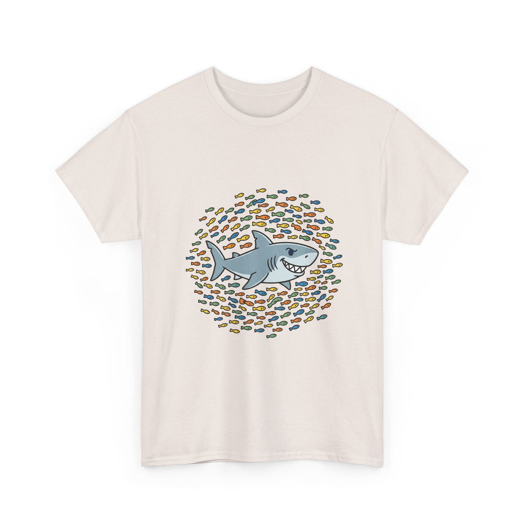 Shark and School Graphic Tee — Cute Ocean Kids Shirt