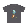 Eco Hedgehog Water Drop T‑Shirt — Wildlife Nature Illustration