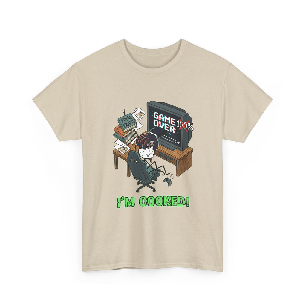 Gamer 'Game Over I'm Cooked' Graphic Tee