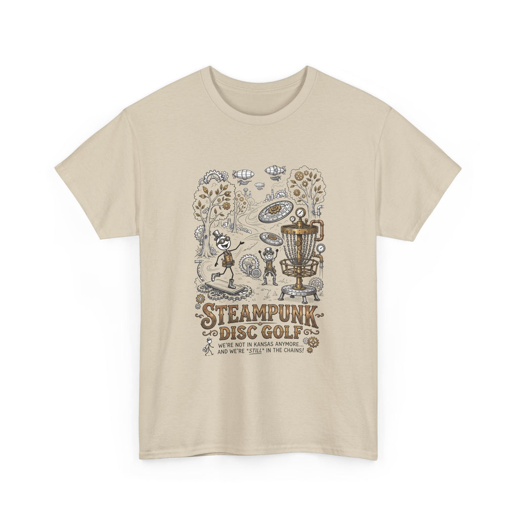 Steampunk Disc Golf T-Shirt — Vintage Victorian Disc Golf Design