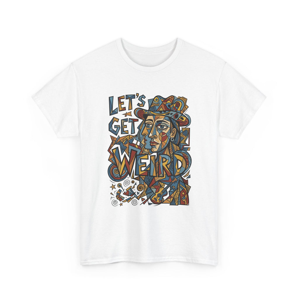 Let’s Get Weird T-Shirt — Retro Psychedelic Face Graphic Tee
