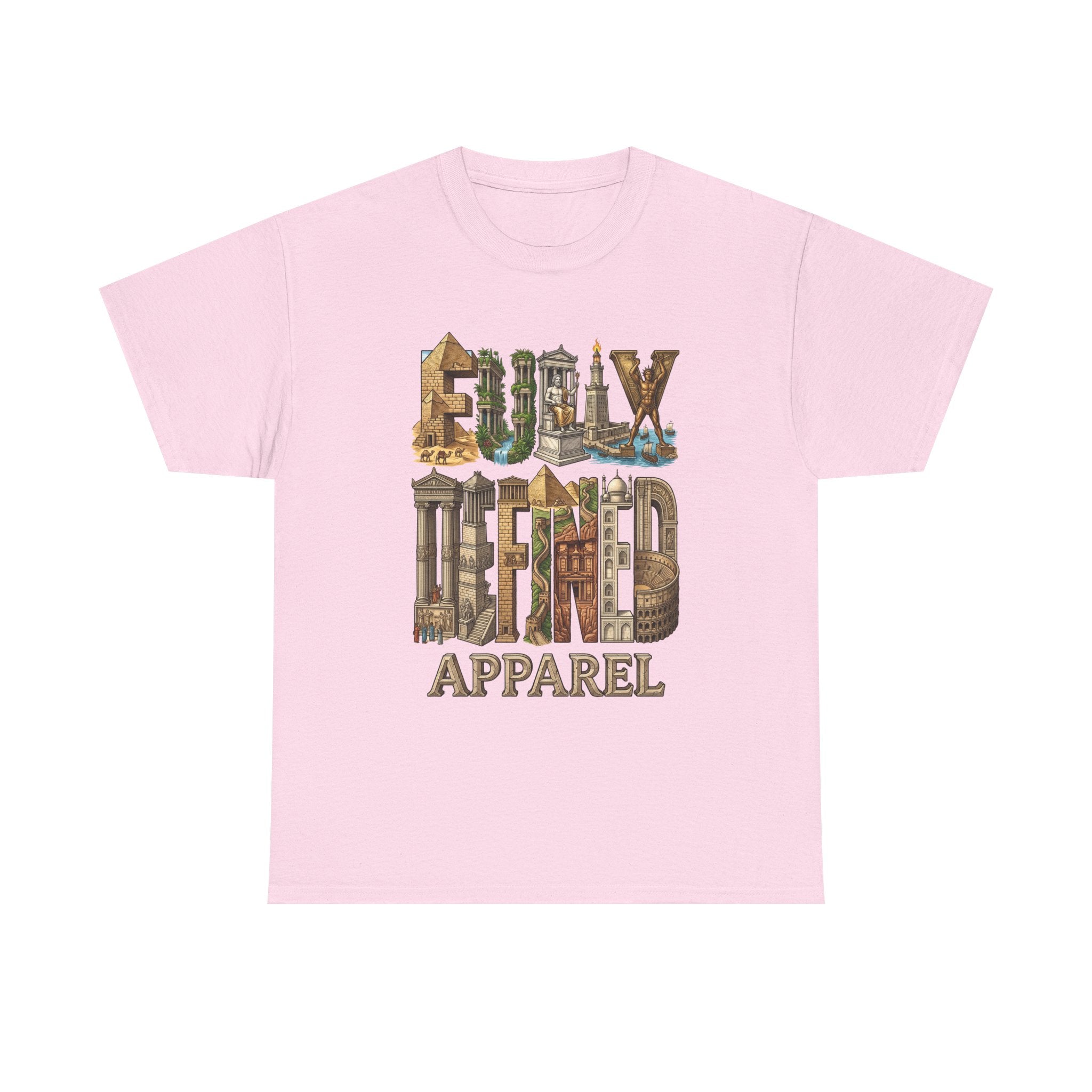 Fully Defined Apparel T‑Shirt — Wonders of the World Graphic Tee