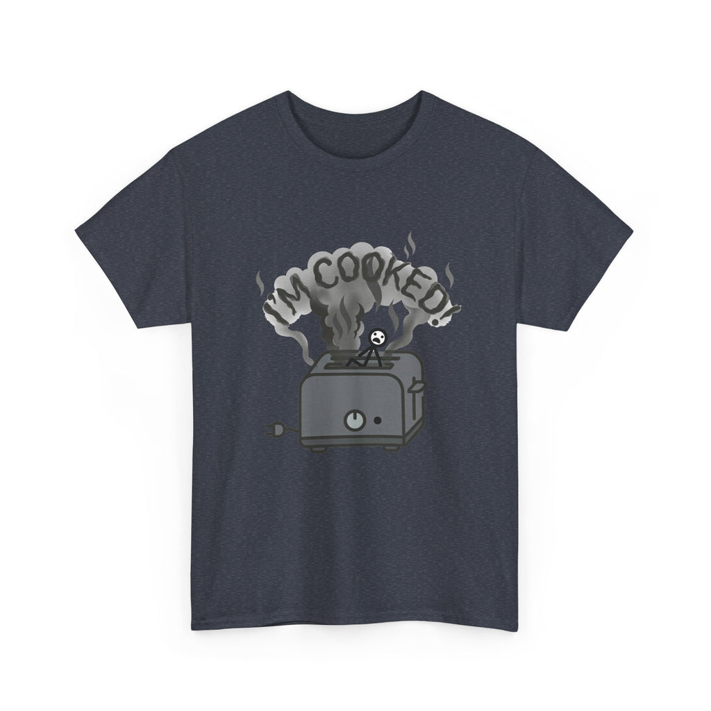 I'm Cooked Toaster T‑Shirt — Funny Kitchen Appliance Graphic Tee
