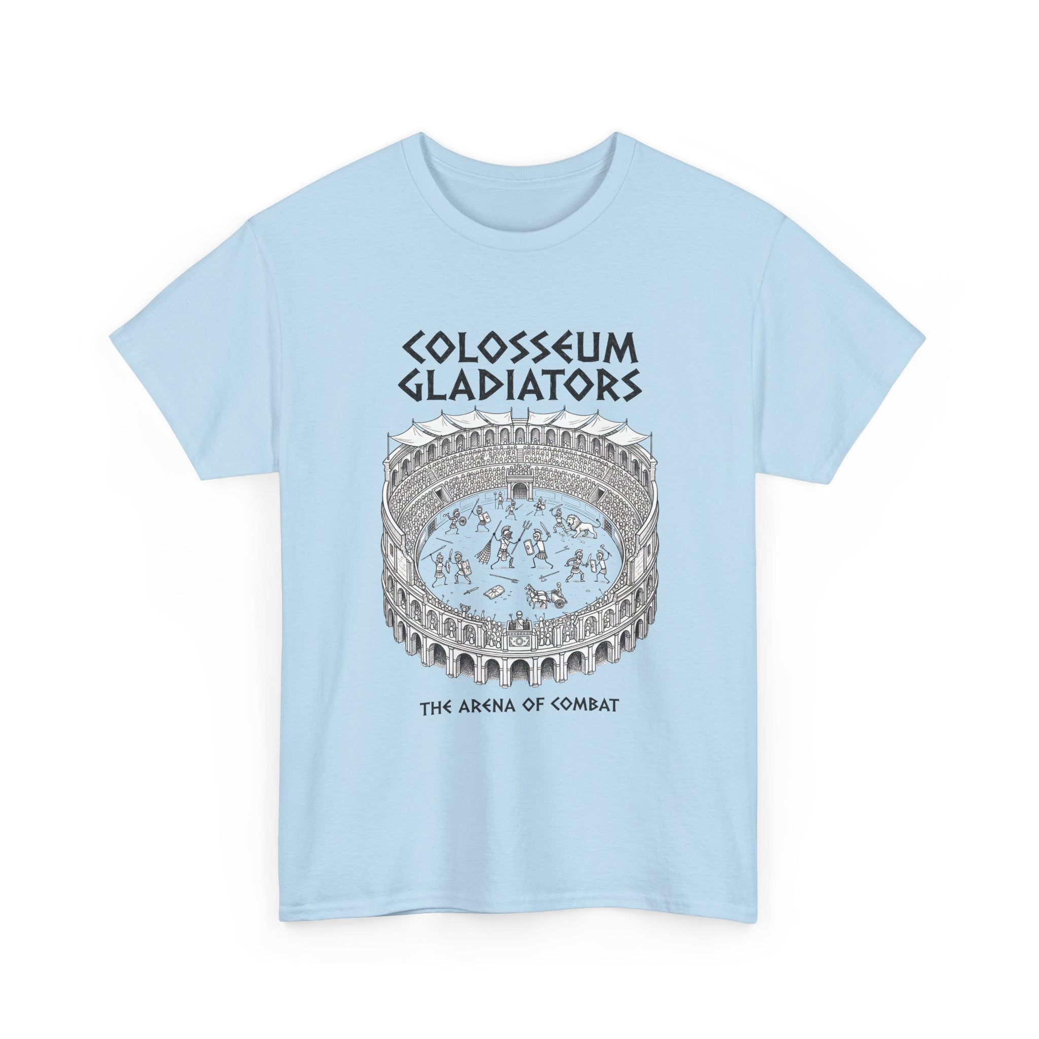 Colosseum Gladiators Tee — Ancient Roman Arena Graphic T-Shirt
