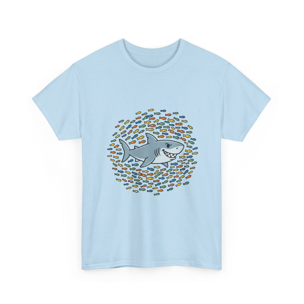Shark and School Graphic Tee — Cute Ocean Kids Shirt