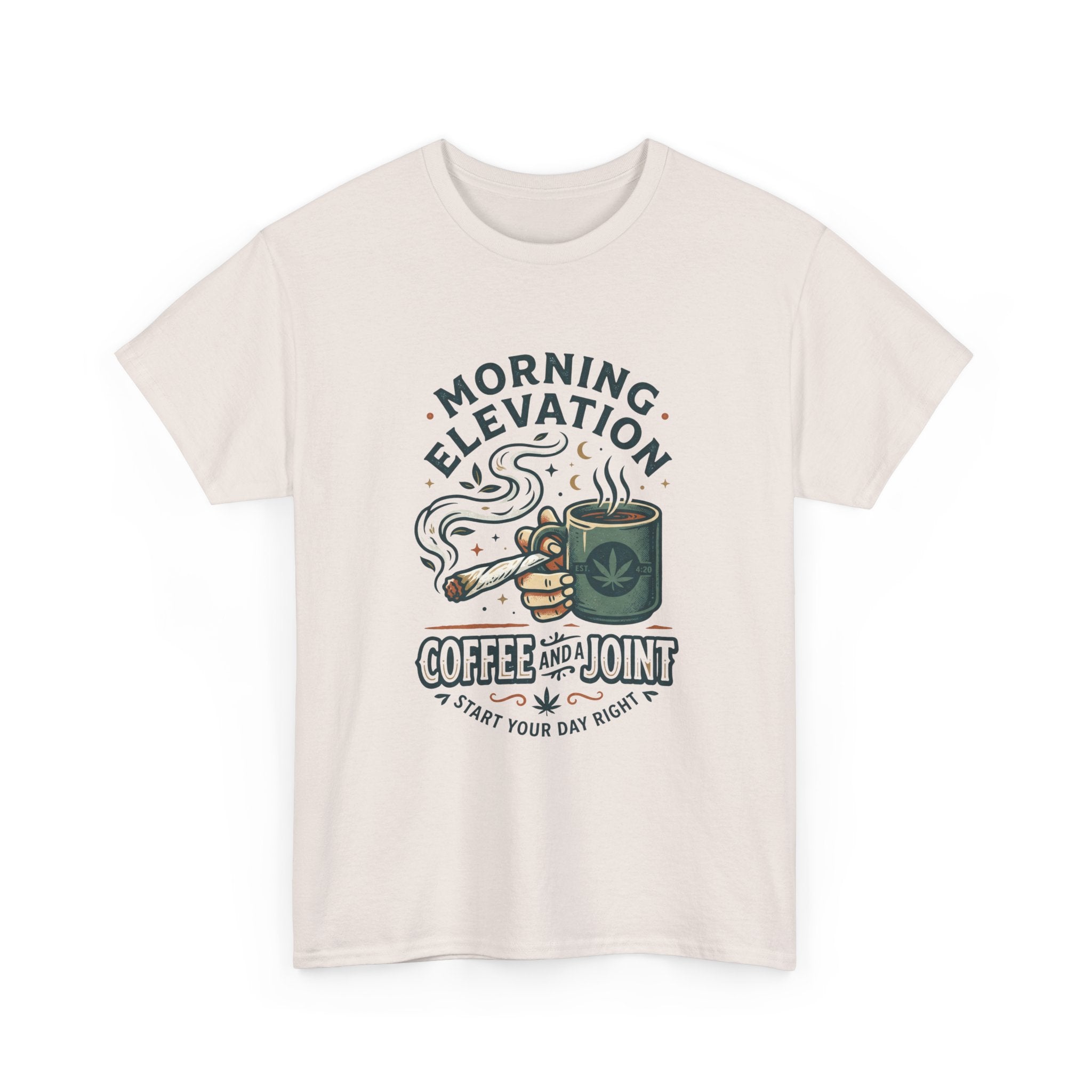 Coffee & Joint T-Shirt — Morning Elevation Graphic Tee