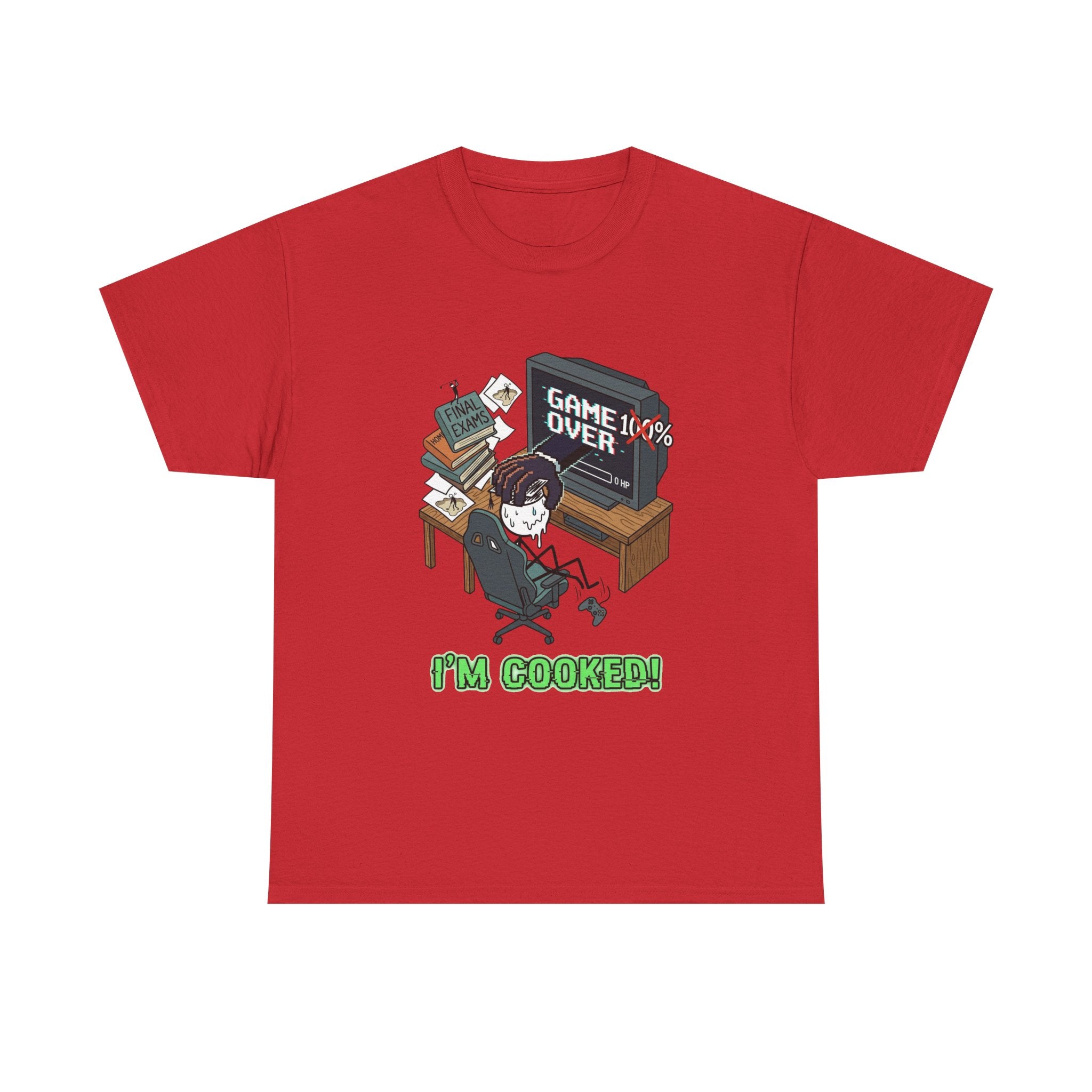 Gamer 'Game Over I'm Cooked' Graphic Tee