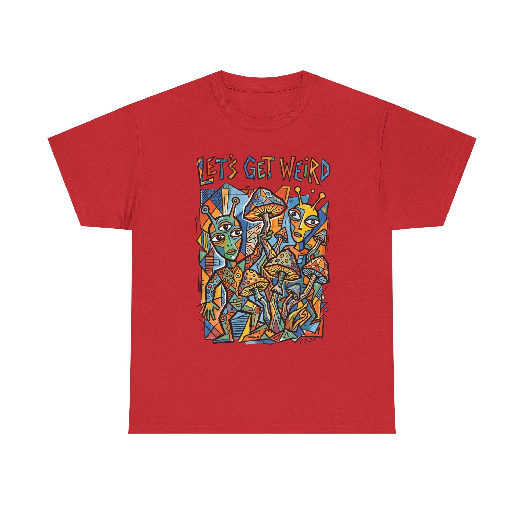 Let's Get Weird Abstract Art T-Shirt — Colorful Psychedelic Graphic Tee