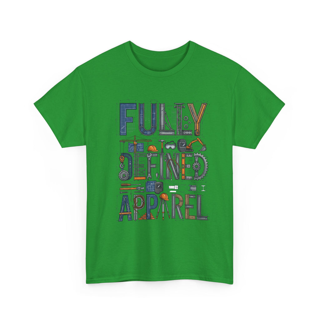 Fully Defined Apparel T-Shirt — Graphic Tee with Retro Tools Design