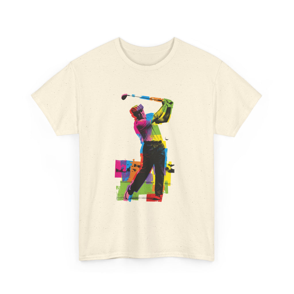 Golf Swing Pop Art T-Shirt — Colorful Golfer Graphic Tee