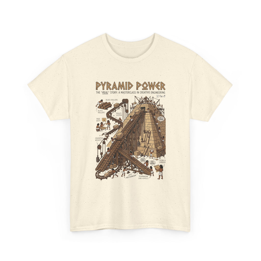 Pyramid Power Tee — Vintage Egyptian Pyramid Diagram Graphic T‑Shirt