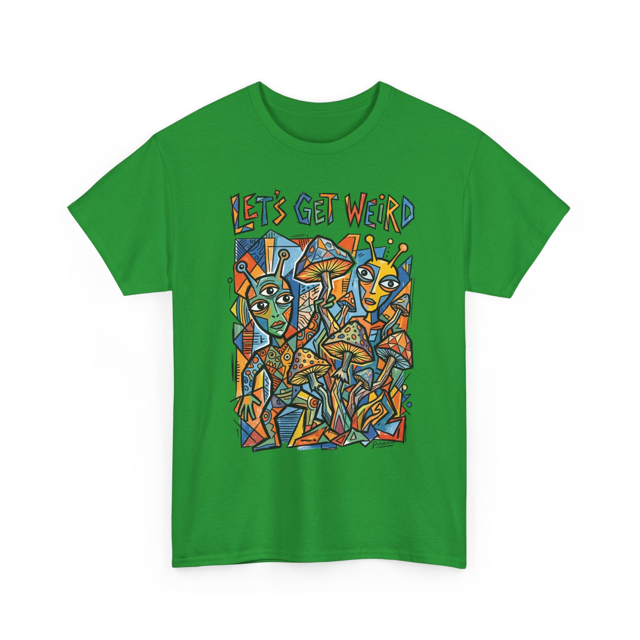 Let's Get Weird Abstract Art T-Shirt — Colorful Psychedelic Graphic Tee