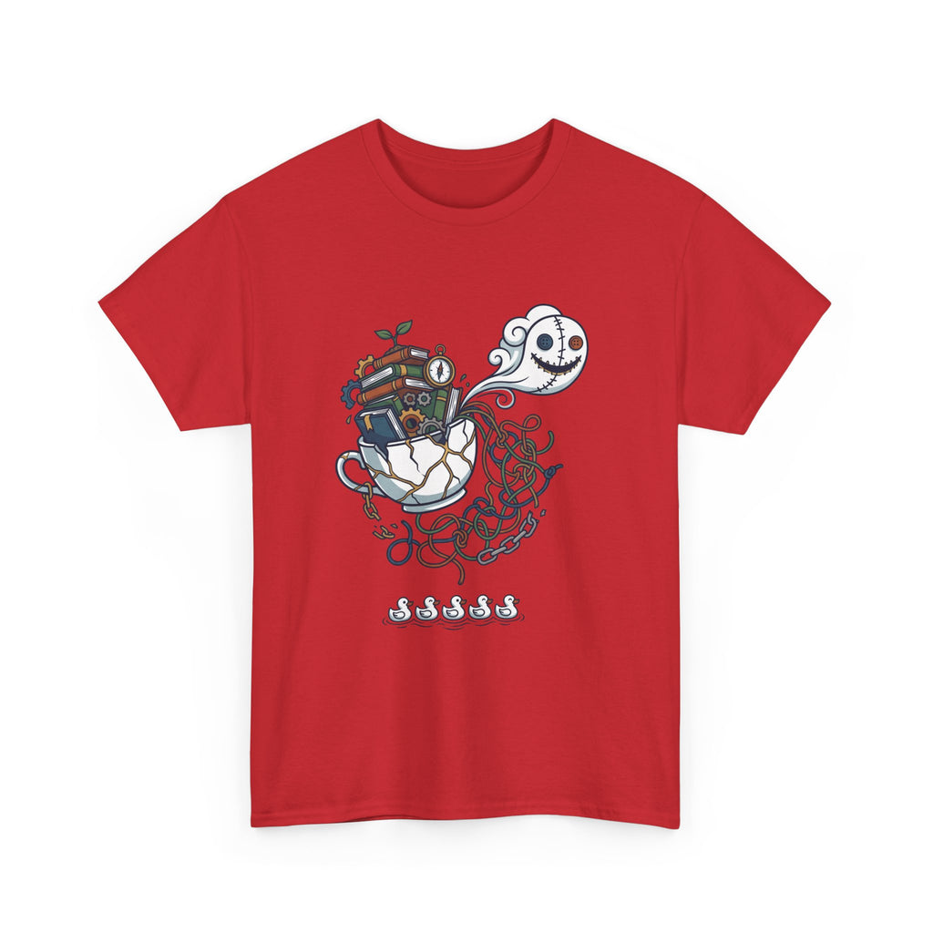 T-Shirt — Whimsical Ghost Ship Illustration Tee