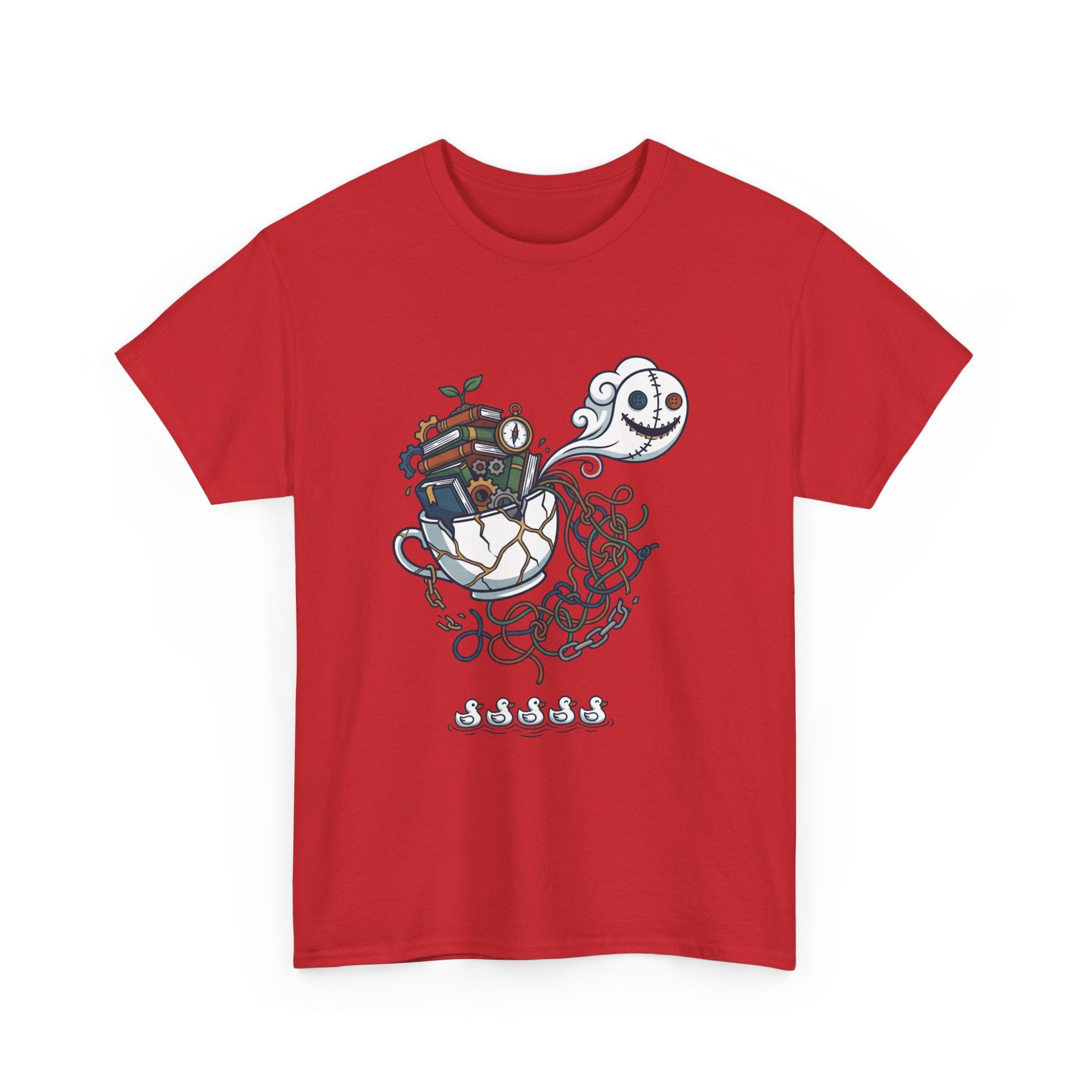 T-Shirt — Whimsical Ghost Ship Illustration Tee