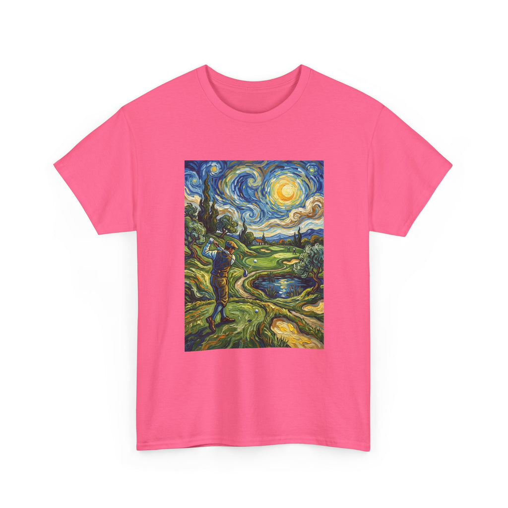 Golf Van Gogh Style T-Shirt — Starry Night Golf Artwork Tee