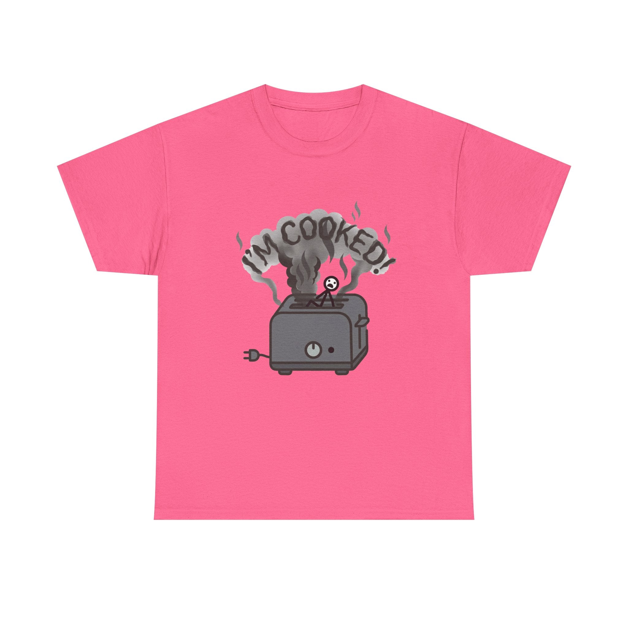 I'm Cooked Toaster T‑Shirt — Funny Kitchen Appliance Graphic Tee