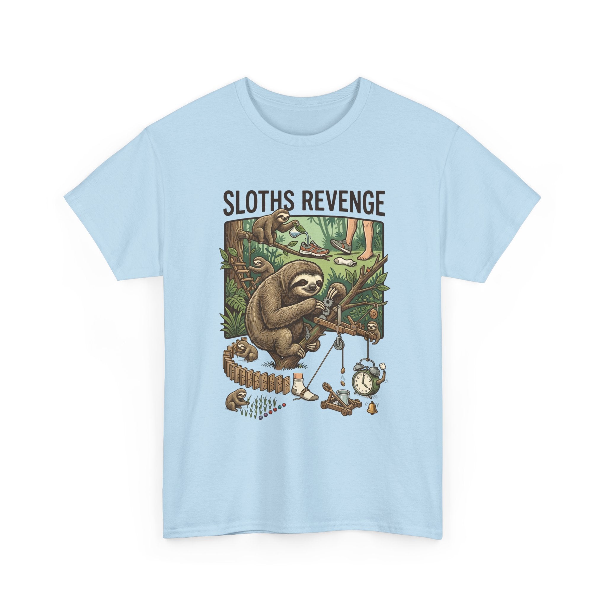 Sloths Revenge T-Shirt — Funny Retro Sloth Graphic Tee