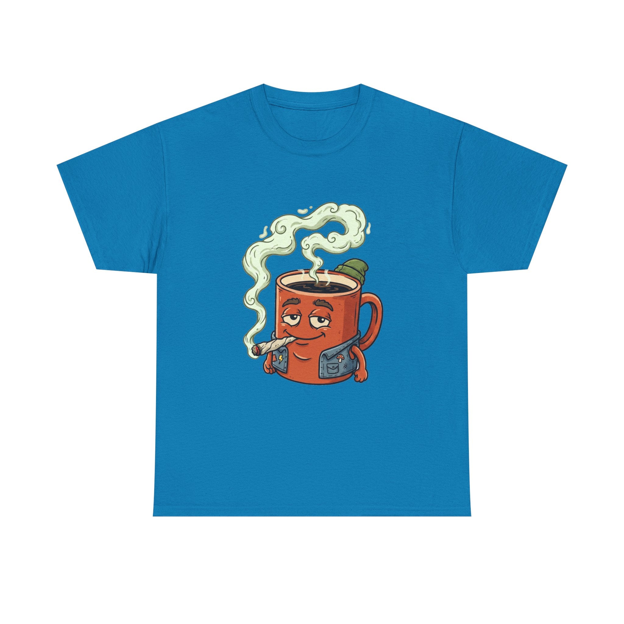 Coffee and a Joint Tee — Funny Smoking Coffee Graphic T-Shirt