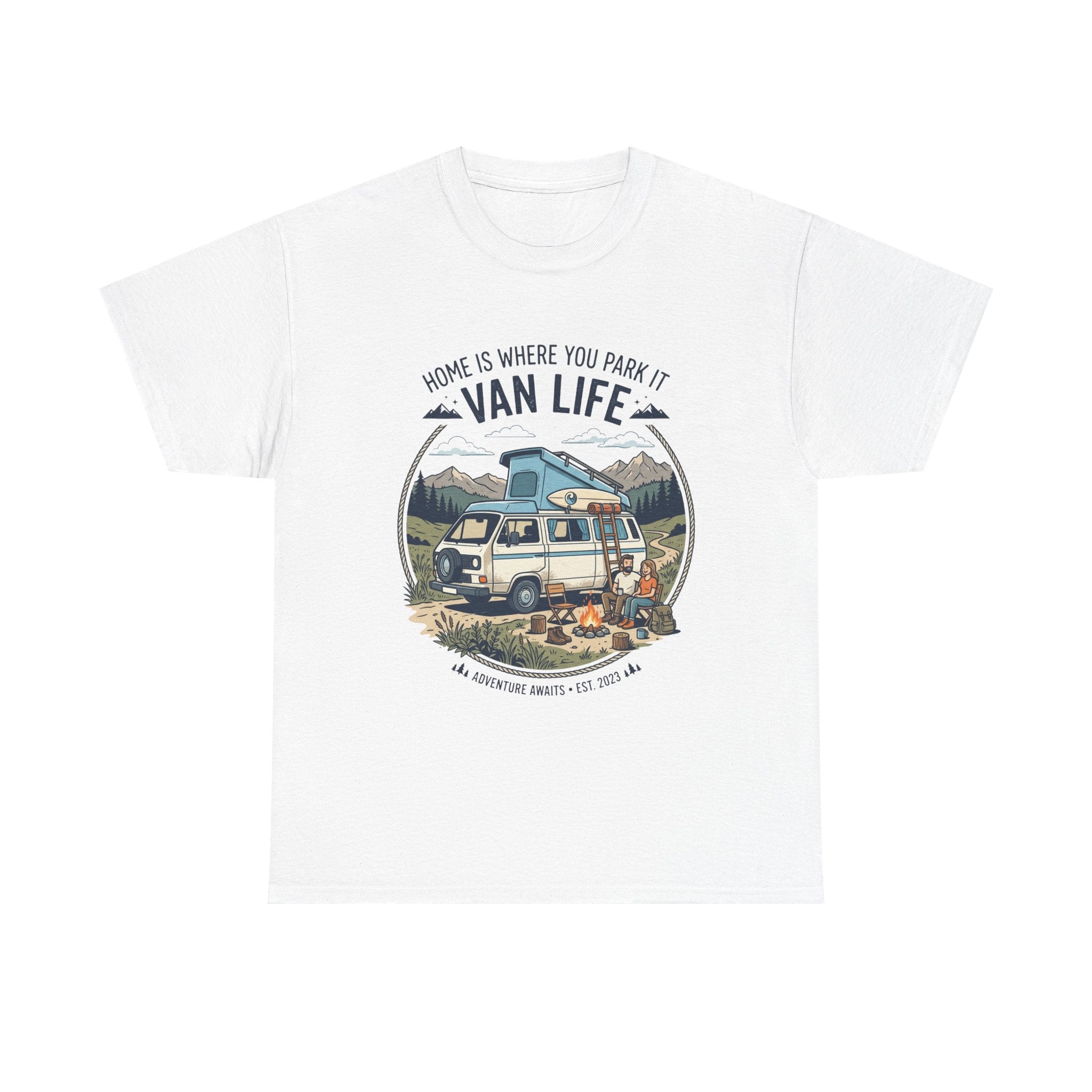 Van Life T-Shirt — "Home Is Where You Park It" Adventure Tee