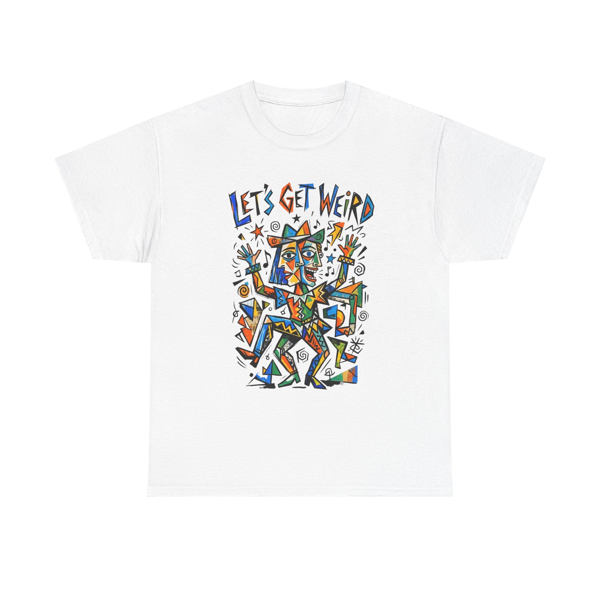 Let's Get Weird T‑Shirt — Colorful Abstract Party Graphic Tee