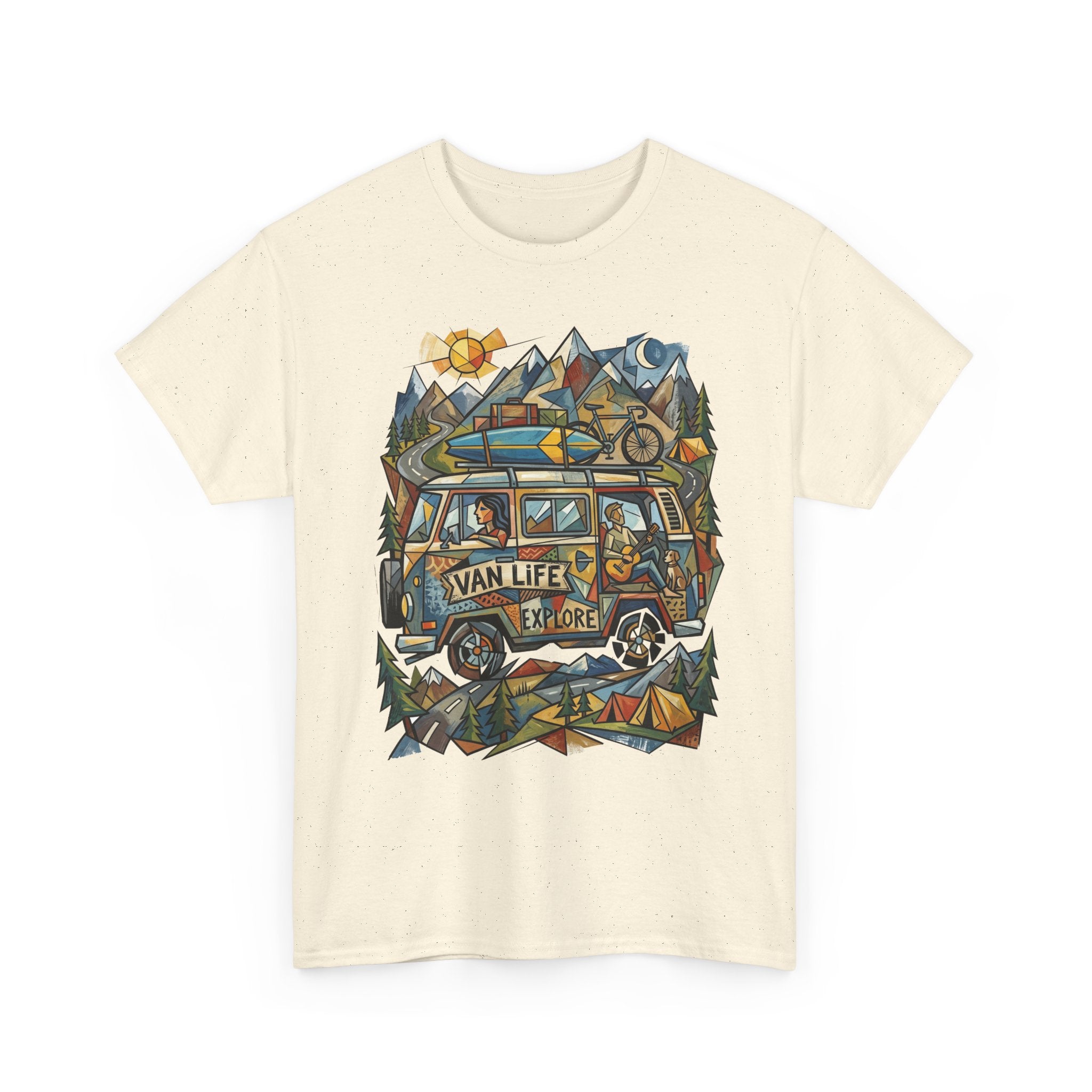 Van Life Explore T-Shirt — Retro Campervan Adventure Graphic Tee