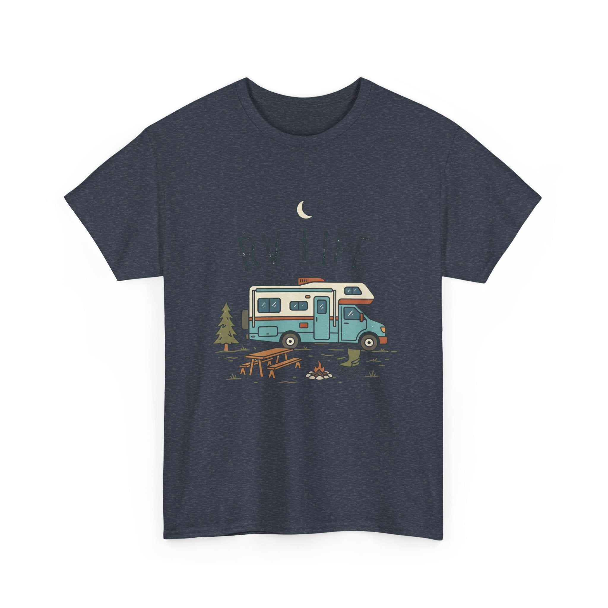 RV Life T‑Shirt — Retro Camper Tee for RV Travelers & Camping Enthusiasts
