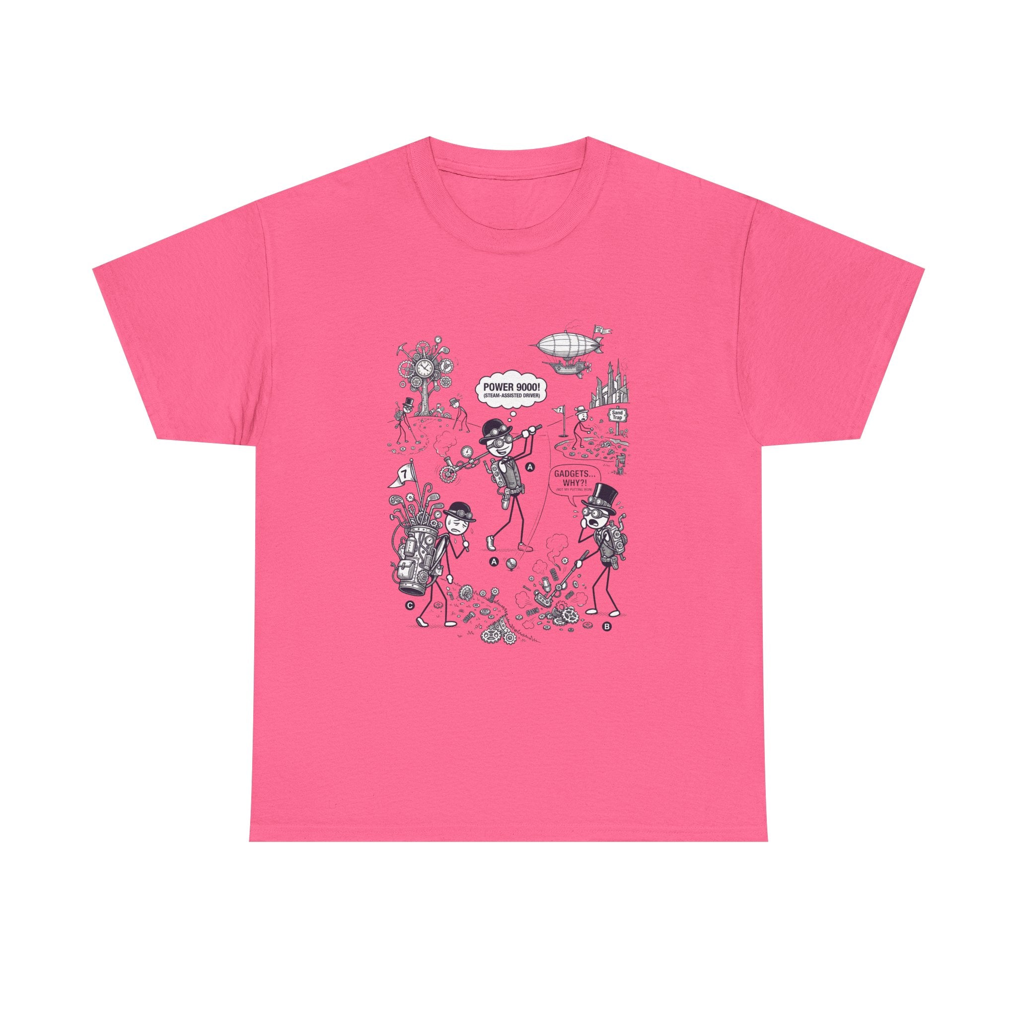 Steampunk Golf Graphic Tee —  "Good Vibes" Illustration