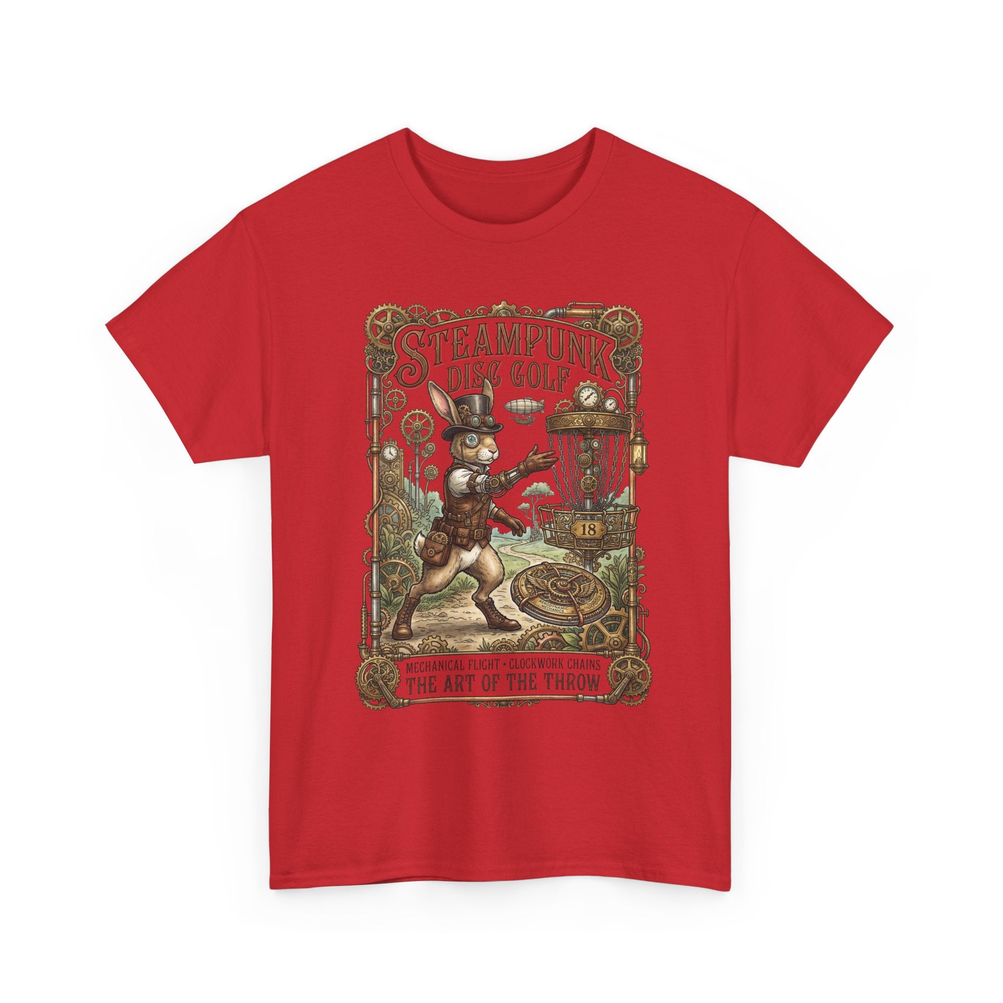 Steampunk Disc Golf T-Shirt — Vintage Victorian Throw Art Tee
