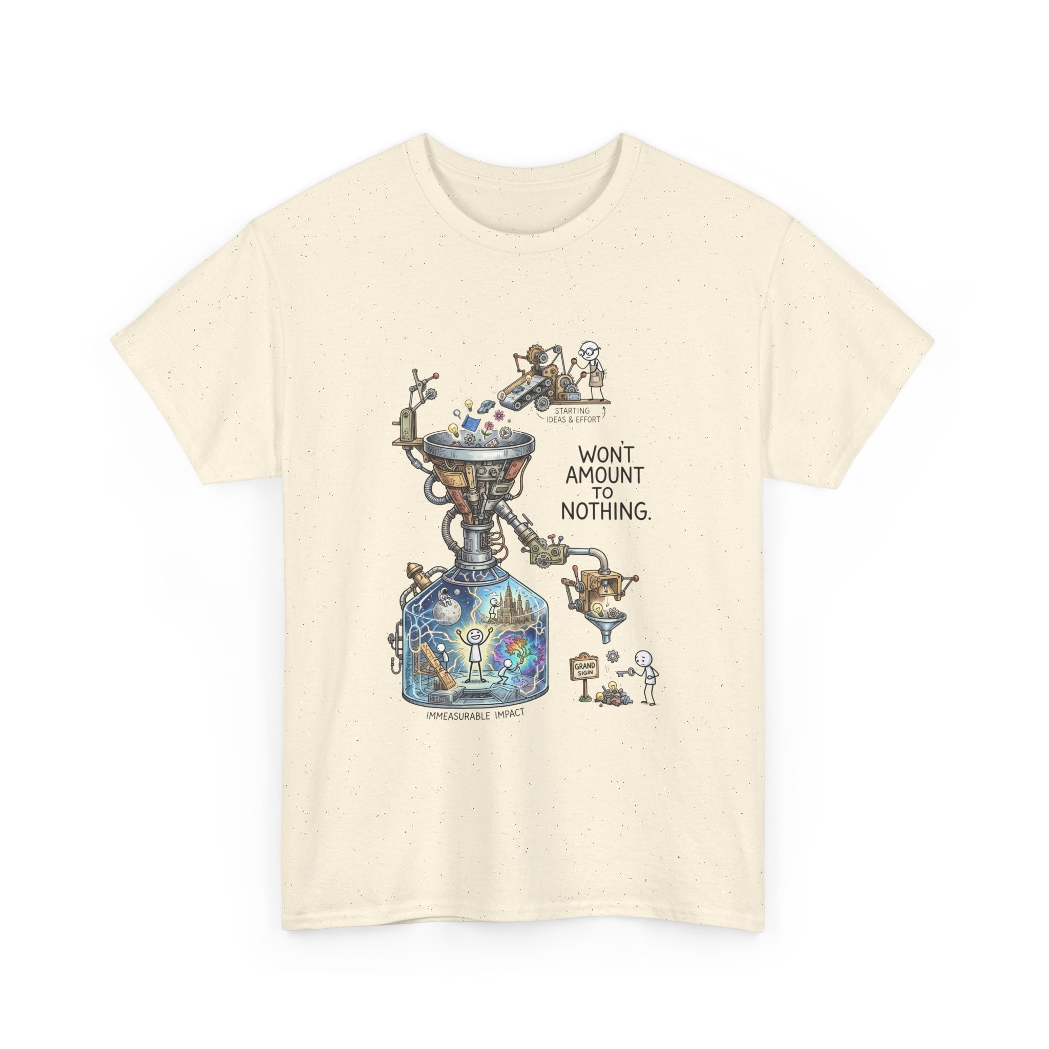 T-Shirt — 'Won't Amount to Nothing' Whimsical Alchemy Illustration