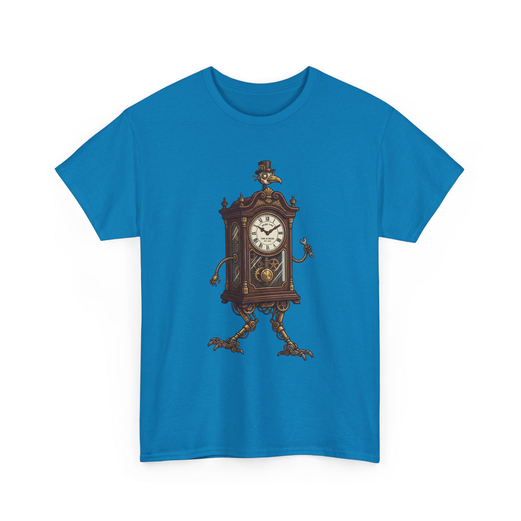 Clockwork Grandfather Tee — Vintage Walking Clock Graphic T-Shirt