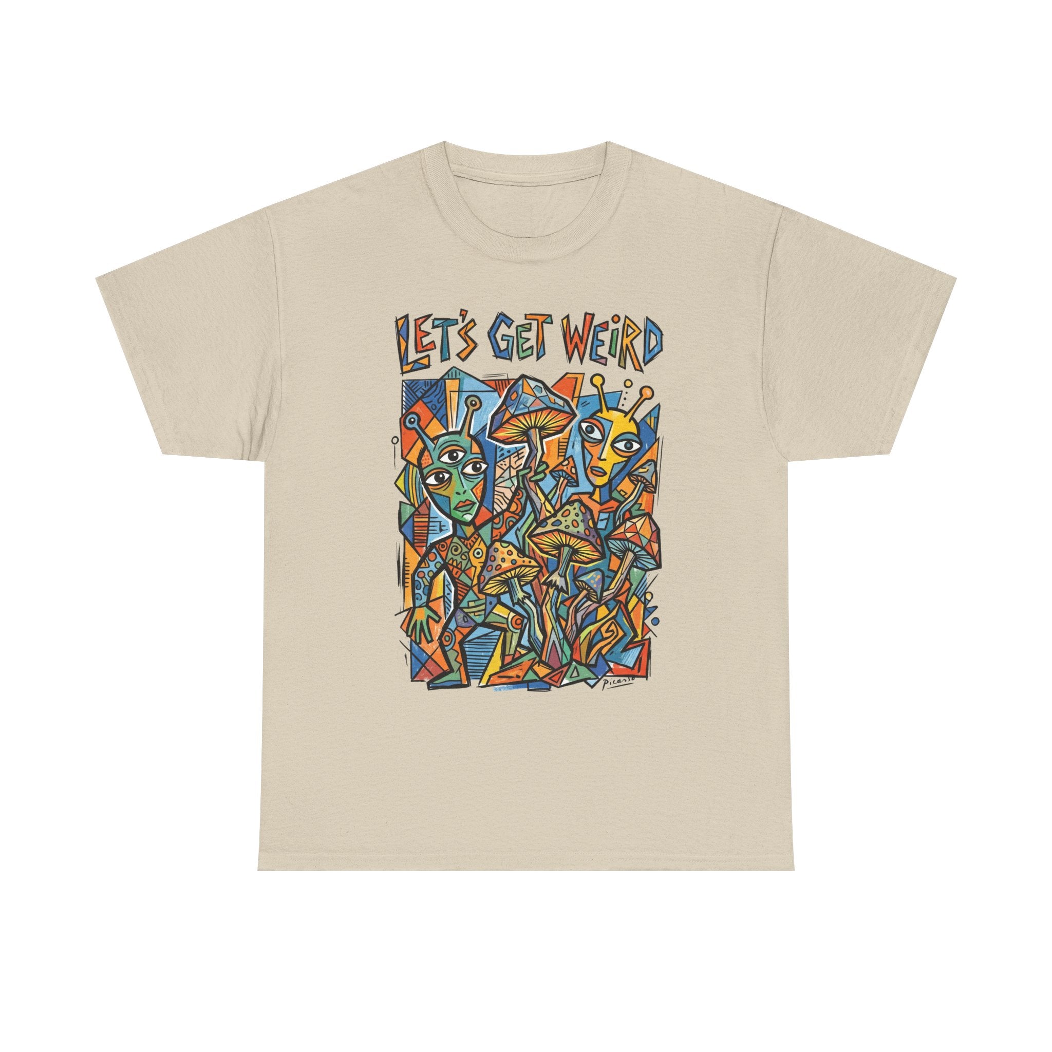 Let's Get Weird Abstract Art T-Shirt — Colorful Psychedelic Graphic Tee