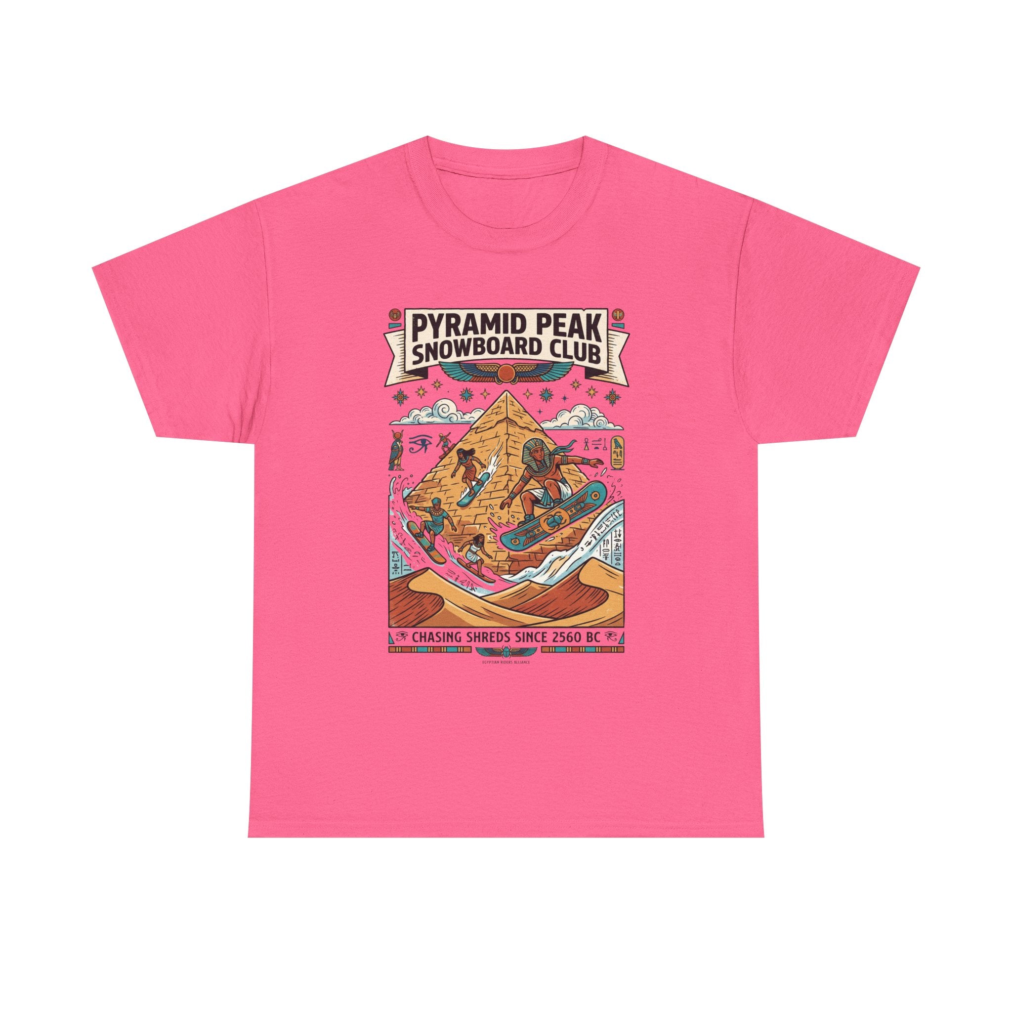 Snowboard Club Graphic Tee — "Pyramid Peak Snowboard Club" Vintage Winter Shirt