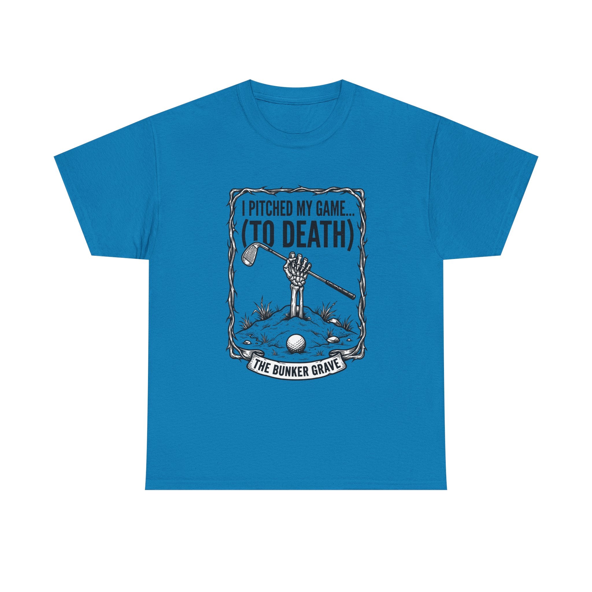 Golf 'I Pitched My Game (To Death)' T-Shirt – Funny Golfer Graphic Tee
