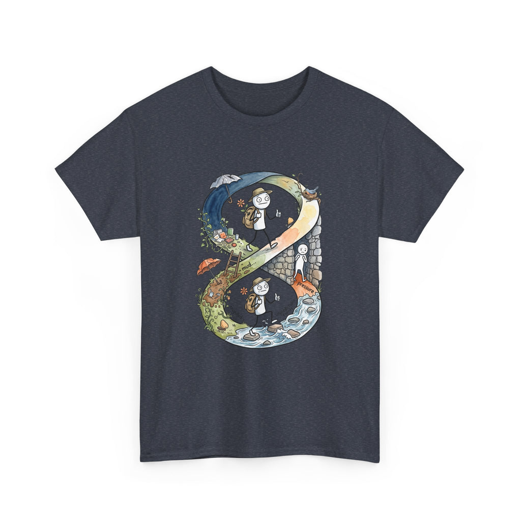 a Infinity Hiking Tee — Day & Night Nature Adventure Graphic T-Shirt