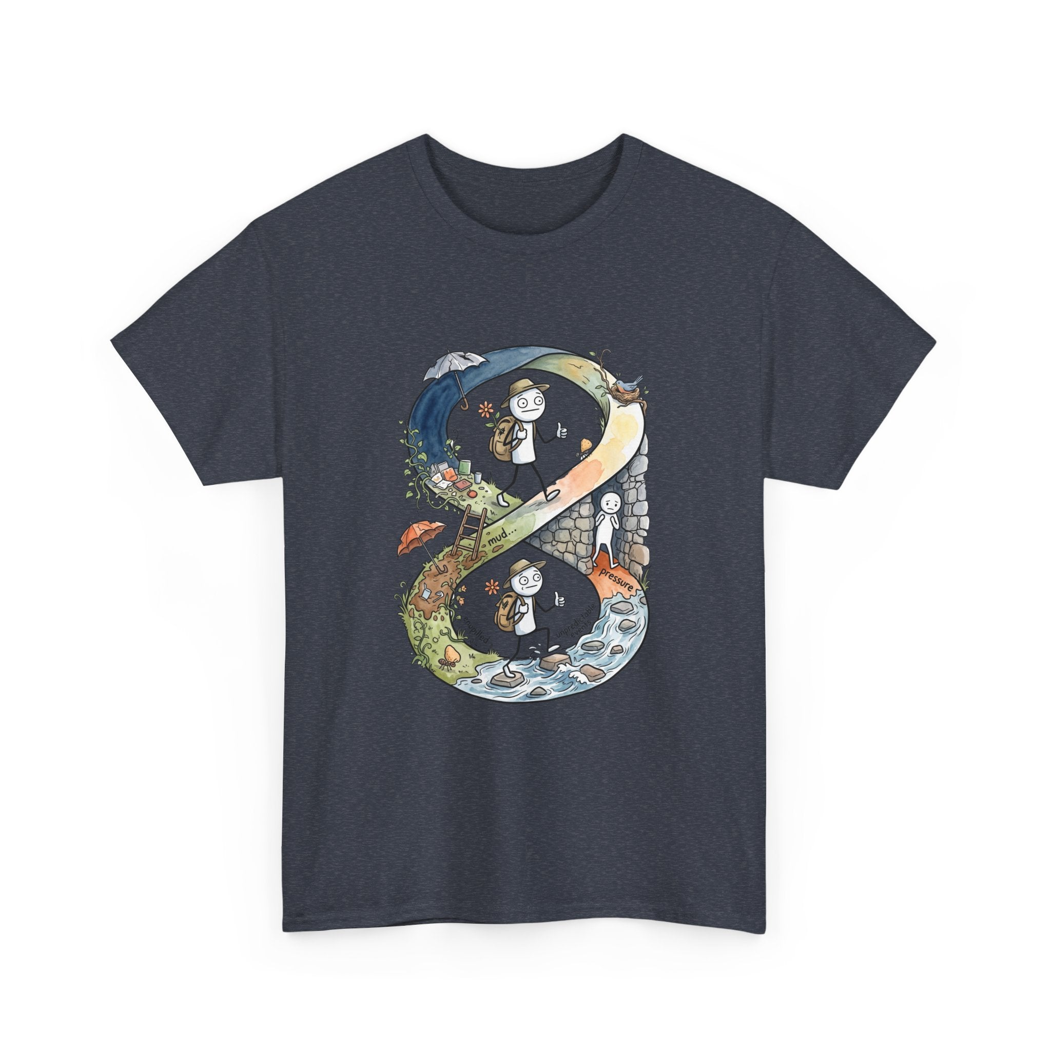 a Infinity Hiking Tee — Day & Night Nature Adventure Graphic T-Shirt