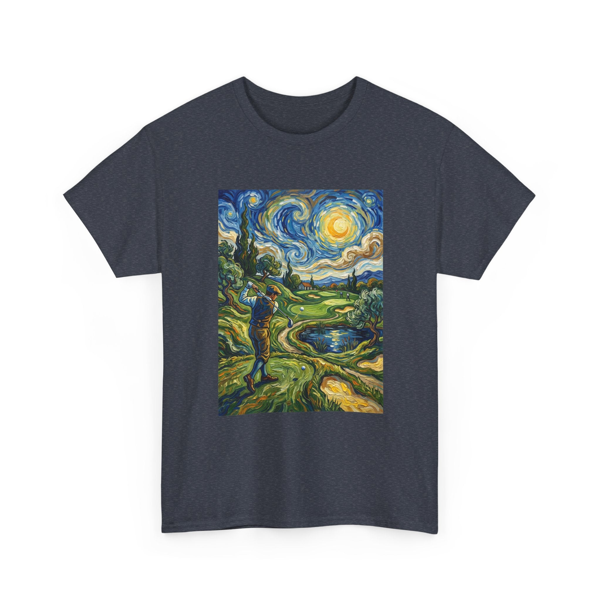 Golf Van Gogh Style T-Shirt — Starry Night Golf Artwork Tee