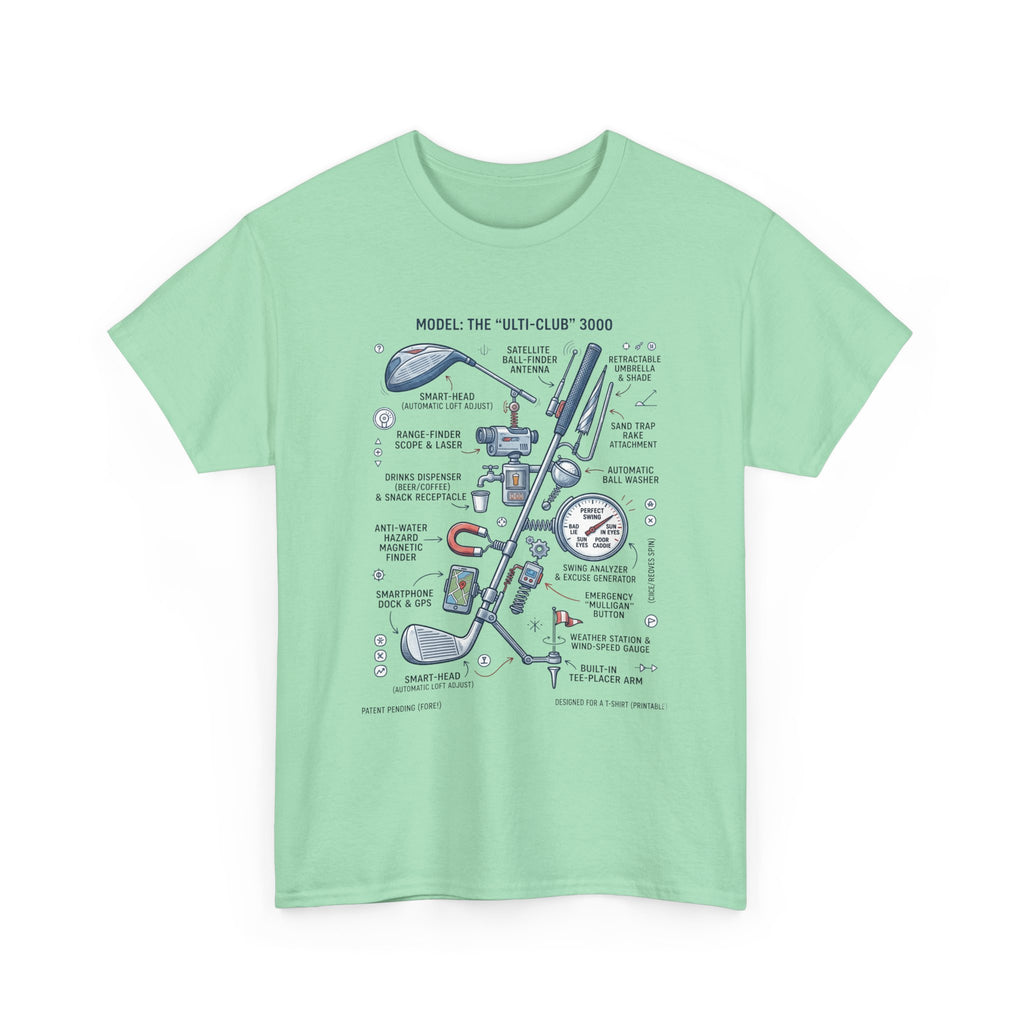 T-Shirt — Golf Club Diagram Vintage Schematic Tee